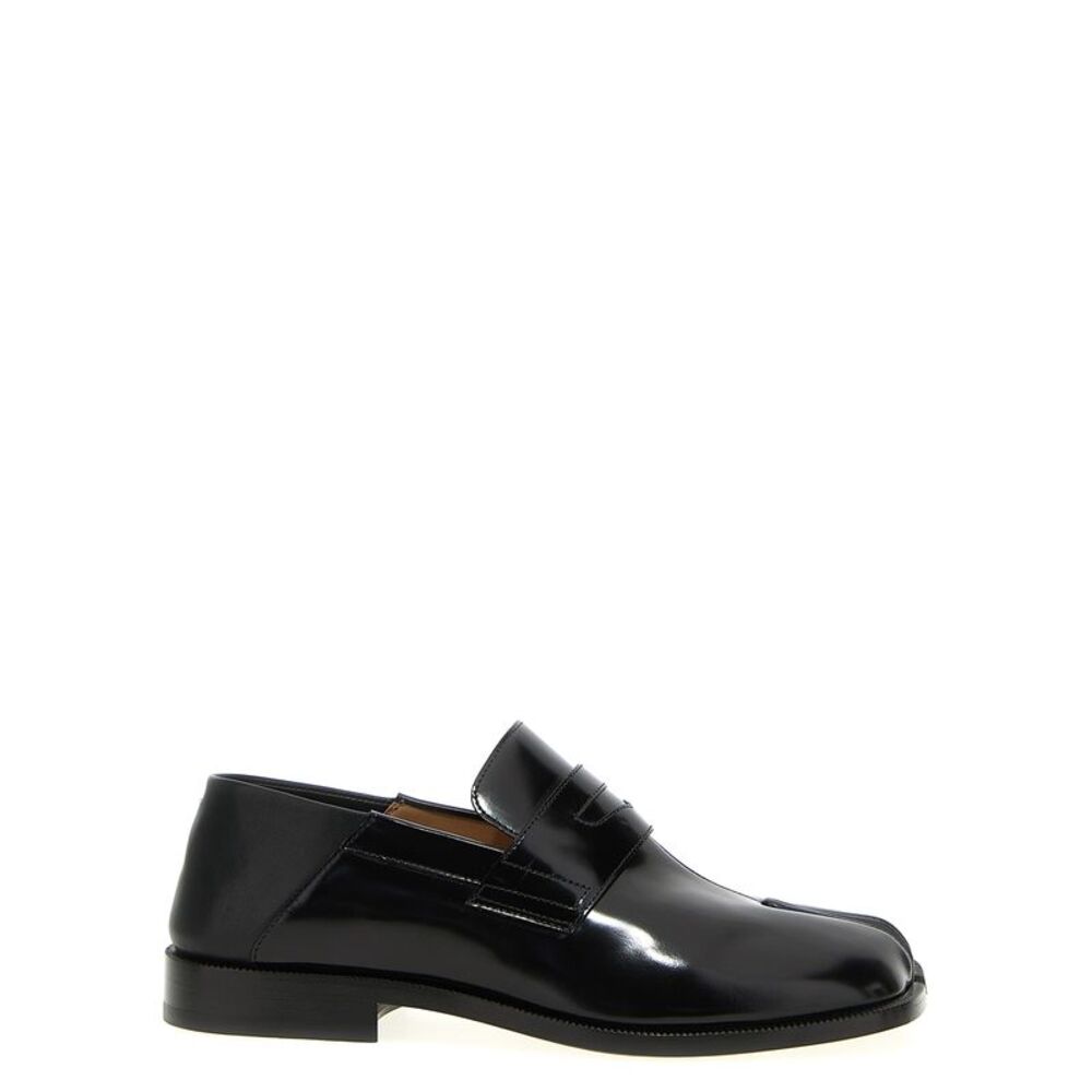 Maison Margiela Black Calfskin Slip-On Men's Loafers